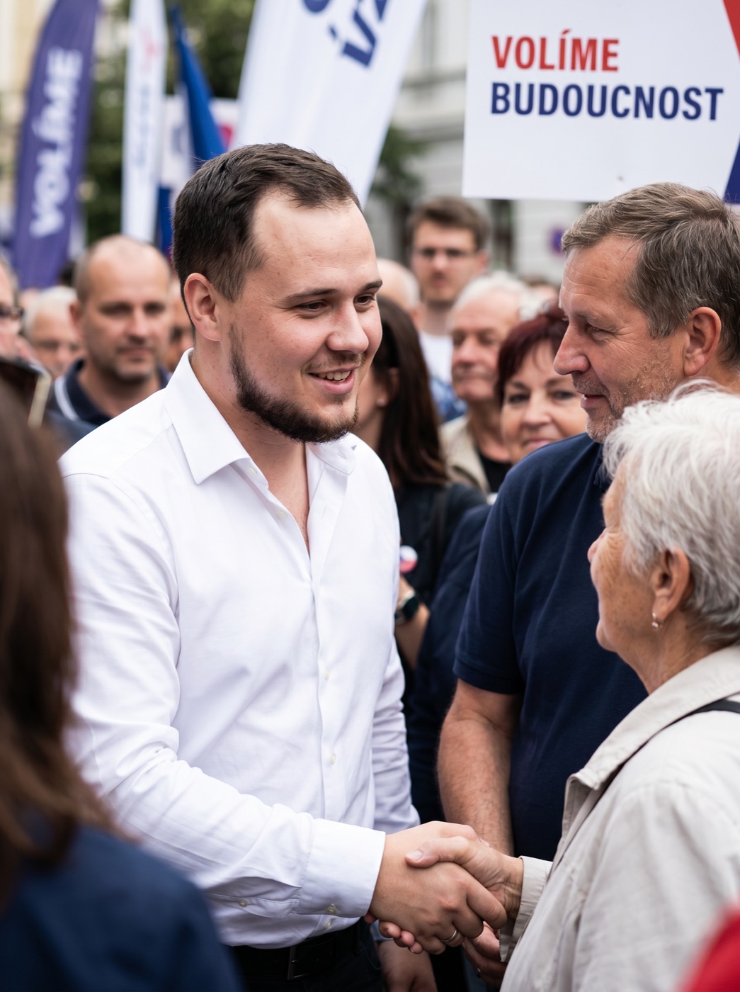 Lukáš Pavel v davu
